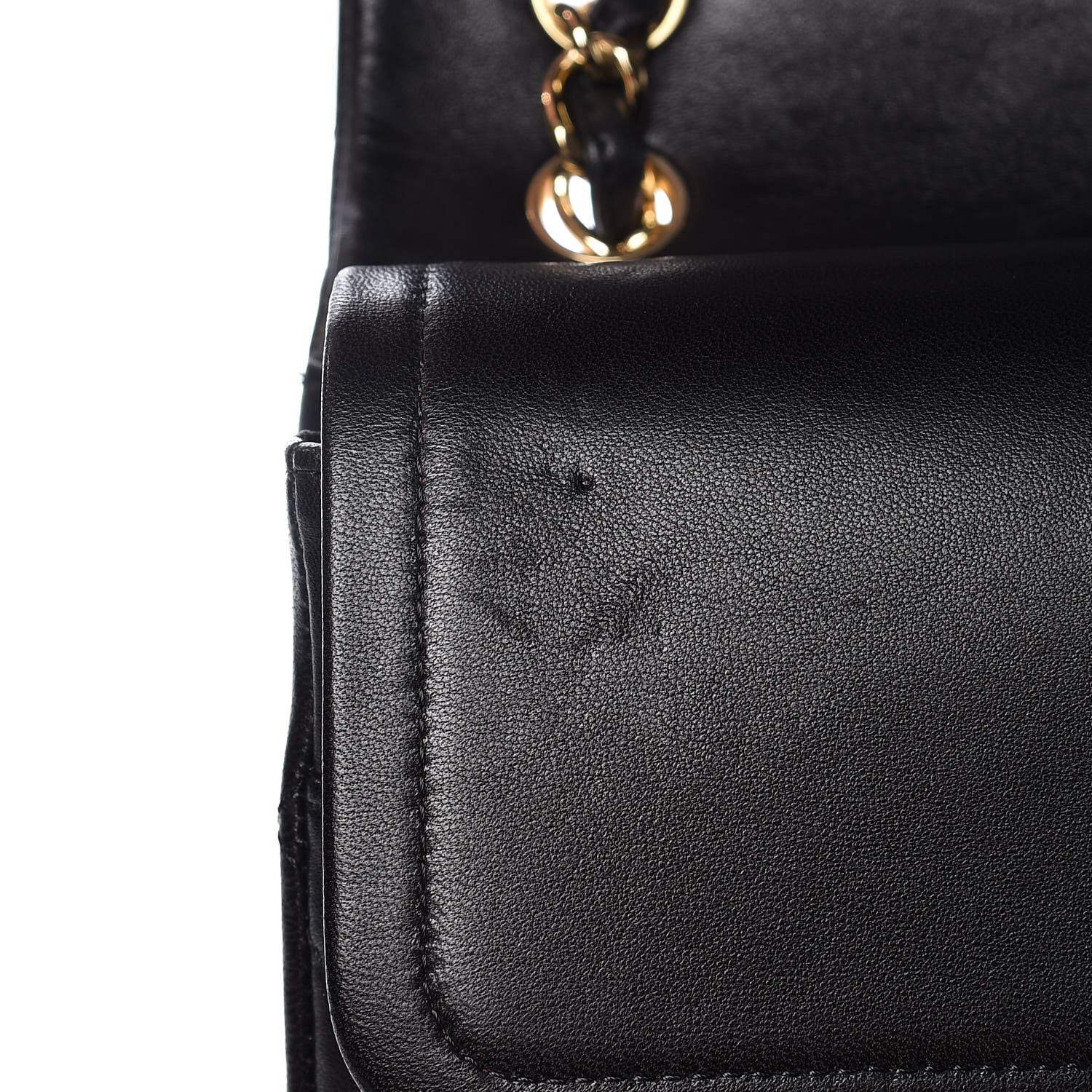 Chanel Lambskin Quilted Jumbo Double Flap Black 11 of 18