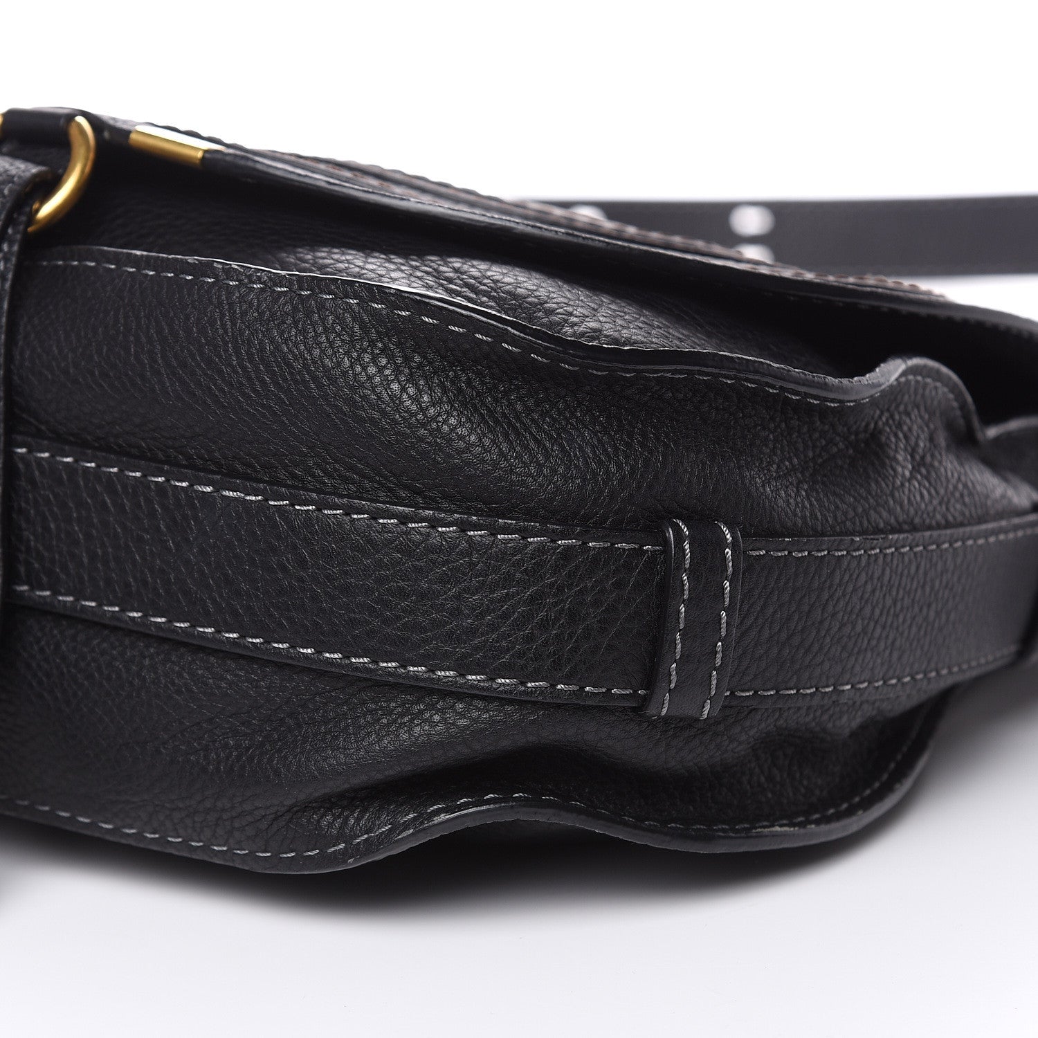 Chloe Calfskin Medium Marcie Round Crossbody Bag Black 10 of 11