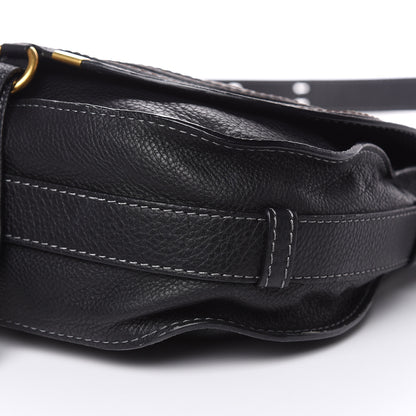 Chloe Calfskin Medium Marcie Round Crossbody Bag Black 10 of 11