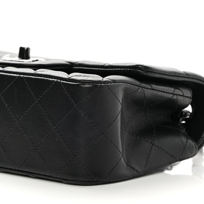 Chanel Lambskin Quilted Mini Rectangular Flap So Black 10 of 13