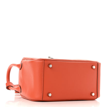 Hermes Swift Verso Mini Lindy 20 Terre Battue Capucine 3 of 10