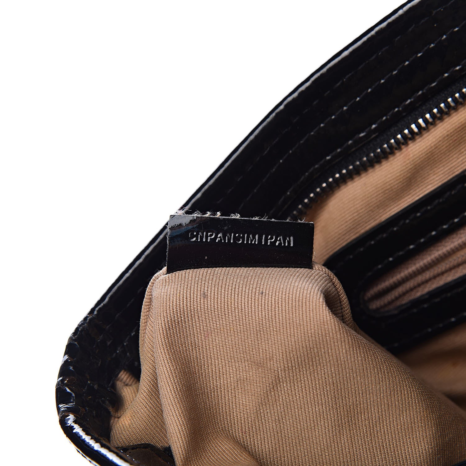 Burberry Patent Trim Nova Check Shopper Tote Black 7 of 23