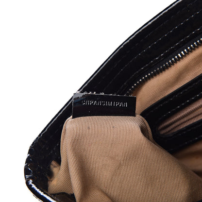 Burberry Patent Trim Nova Check Shopper Tote Black 7 of 23