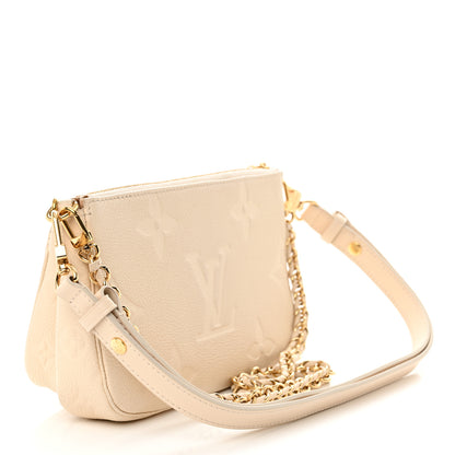 Louis Vuitton Empreinte Monogram Giant Multi Pochette Accessories Cream 3 of 12
