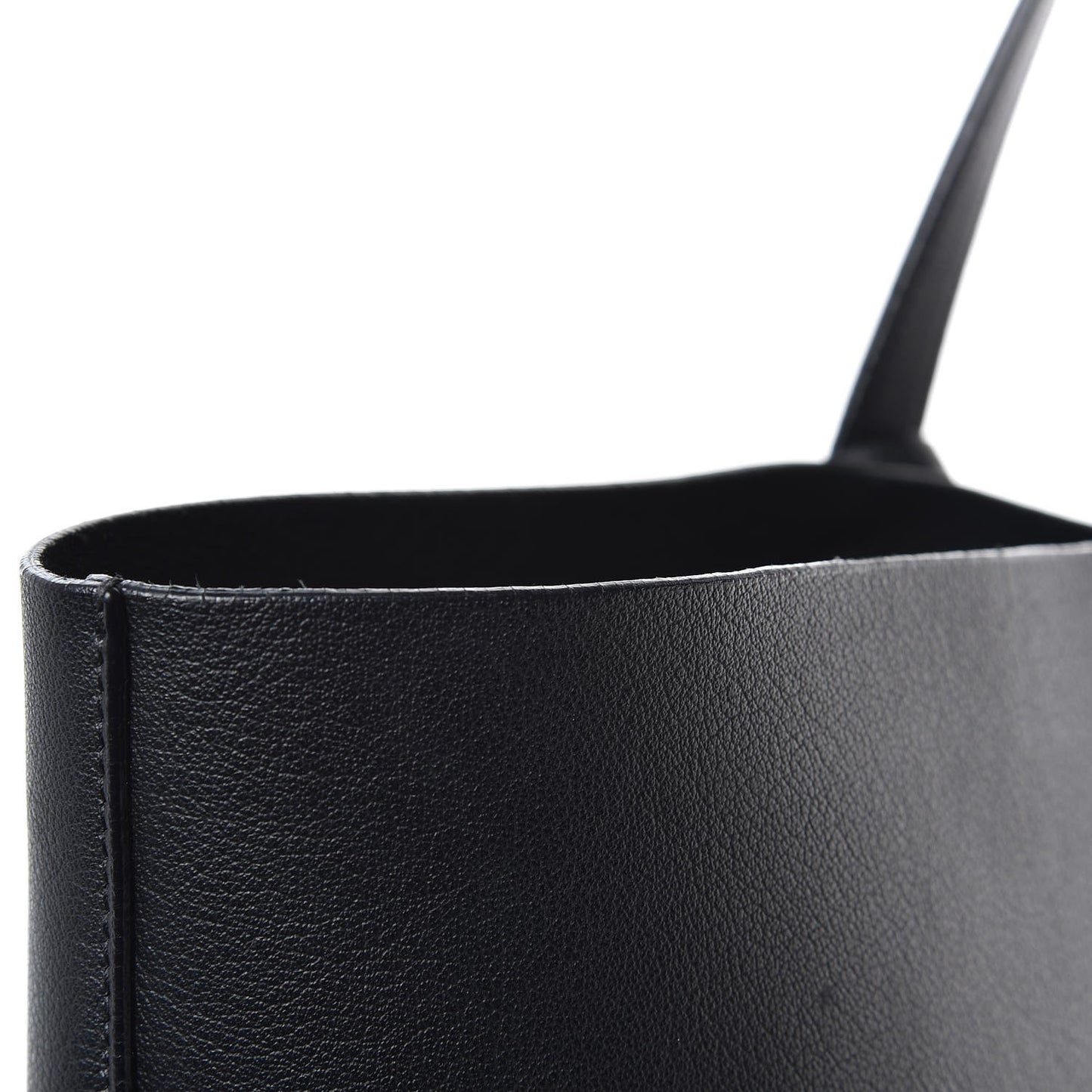 Calfskin Large Shopping Tote Black