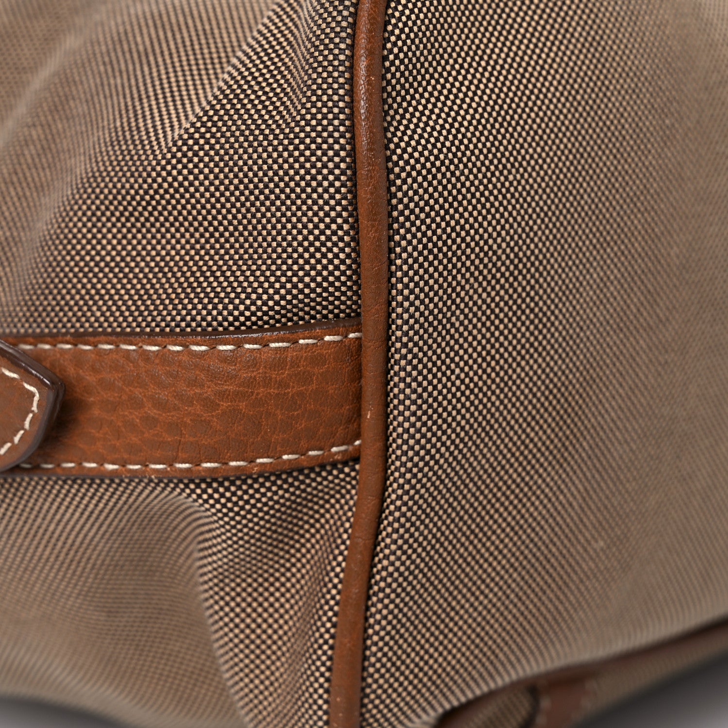 Prada Jacquard Logo Tote Brown 14 of 23
