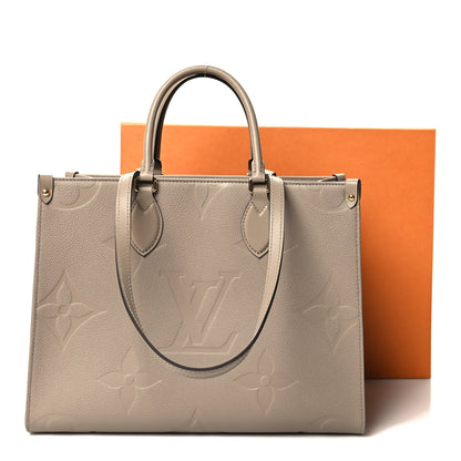 Louis Vuitton Empreinte Monogram Giant Onthego MM Tourterelle 10 of 10