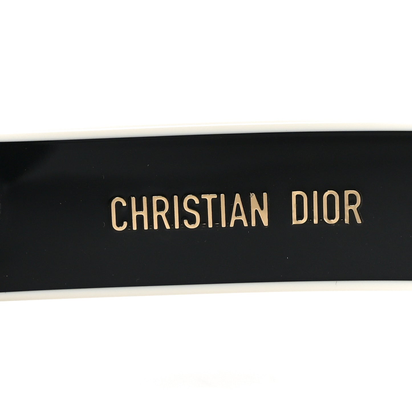 Diorpacific S1U Square Sunglasses Black White