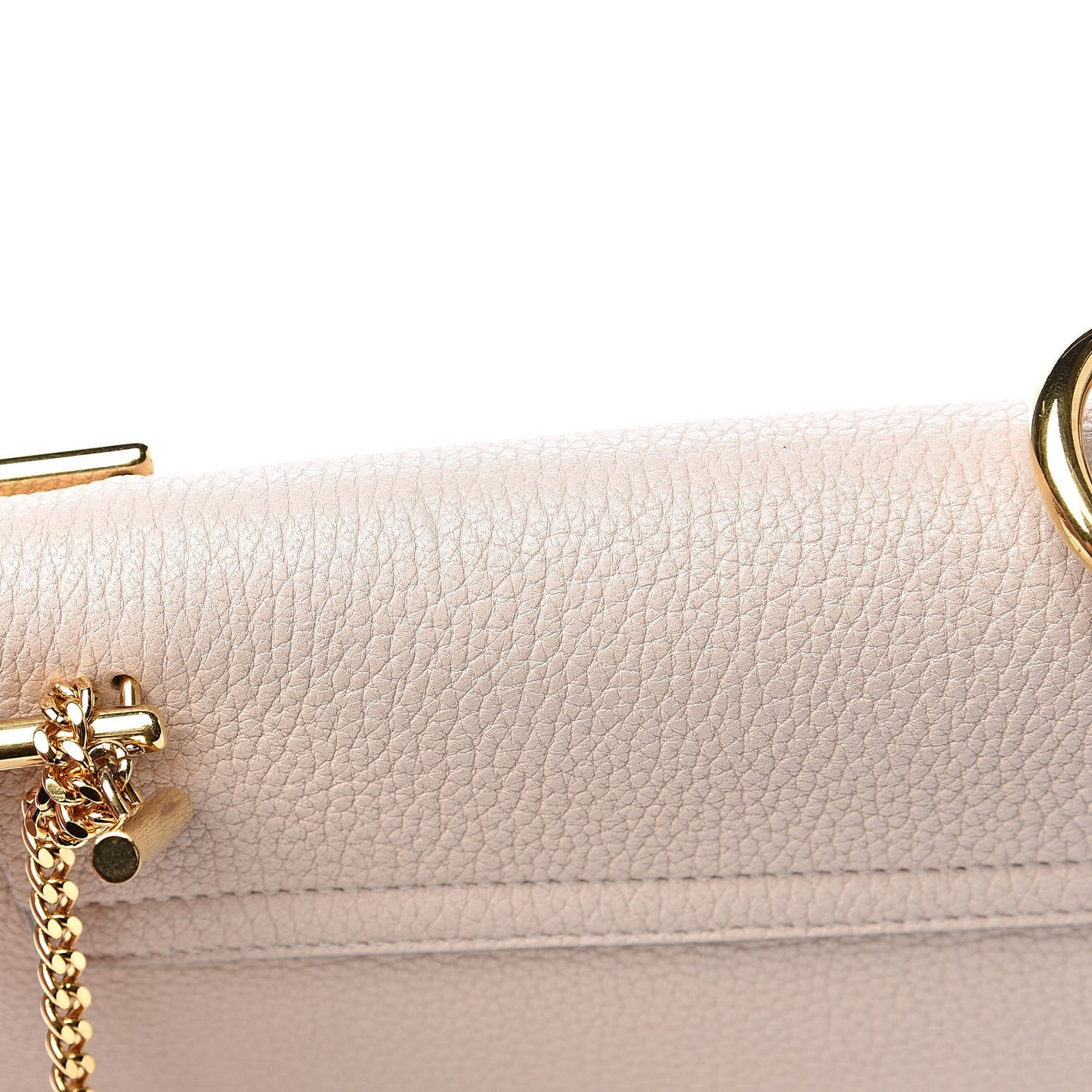 Grained Lambskin Drew Shoulder Bag Abstract White
