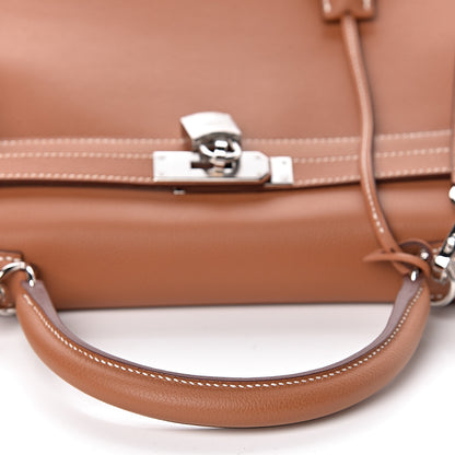 Hermes Evercolor Verso Kelly Retourne 32 Gold Rose Azalee 19 of 41