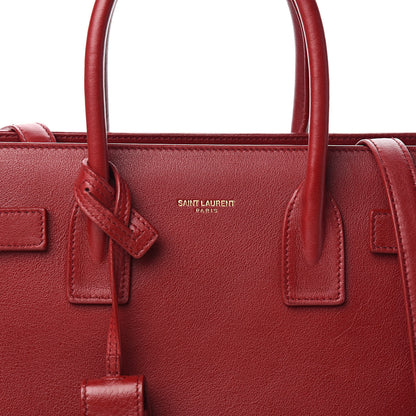 Saint Laurent Calfskin Baby Sac De Jour Red 9 of 9