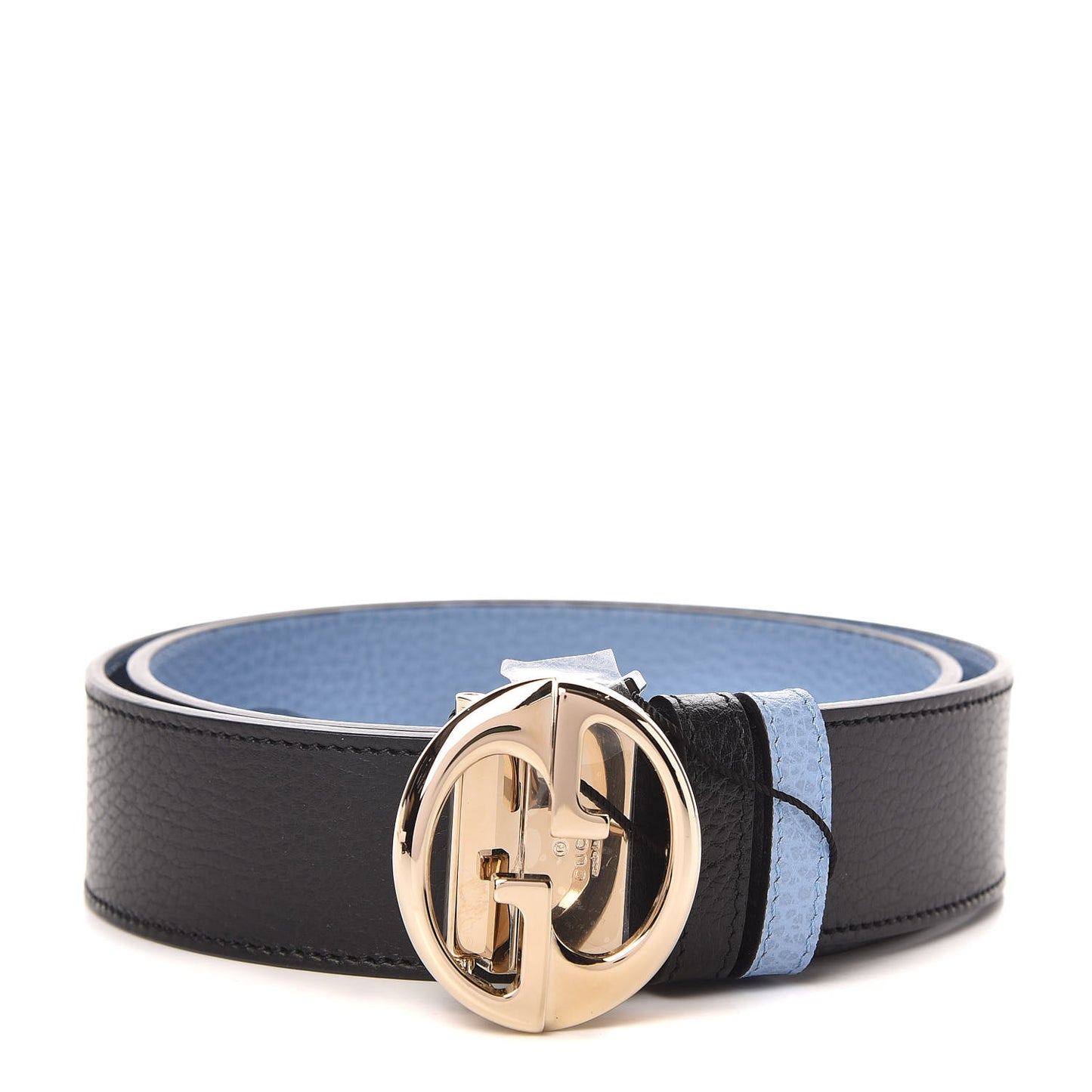 Dollar Calfskin 1973 Reversible Belt 90 36 Black Mineral Blue