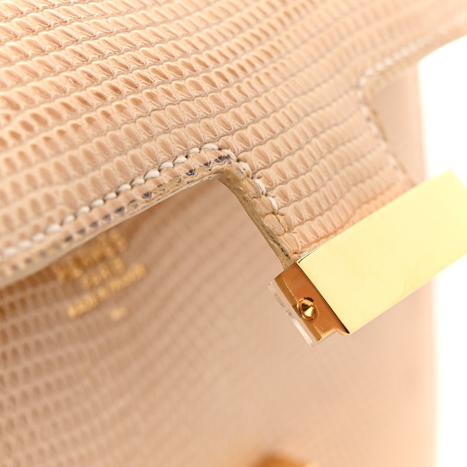 Hermes Lizard Constance 18 Ficelle 19 of 21