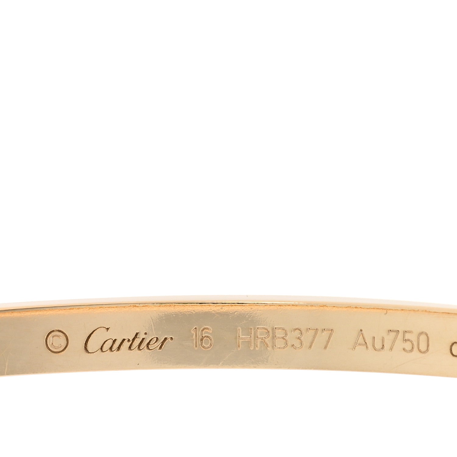 Cartier 18K Yellow Gold Small LOVE Bracelet 16 3 of 7
