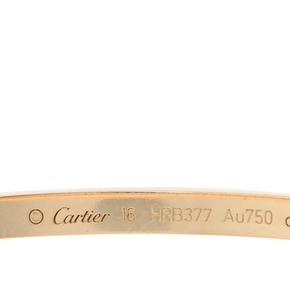Cartier 18K Yellow Gold Small LOVE Bracelet 16 3 of 7