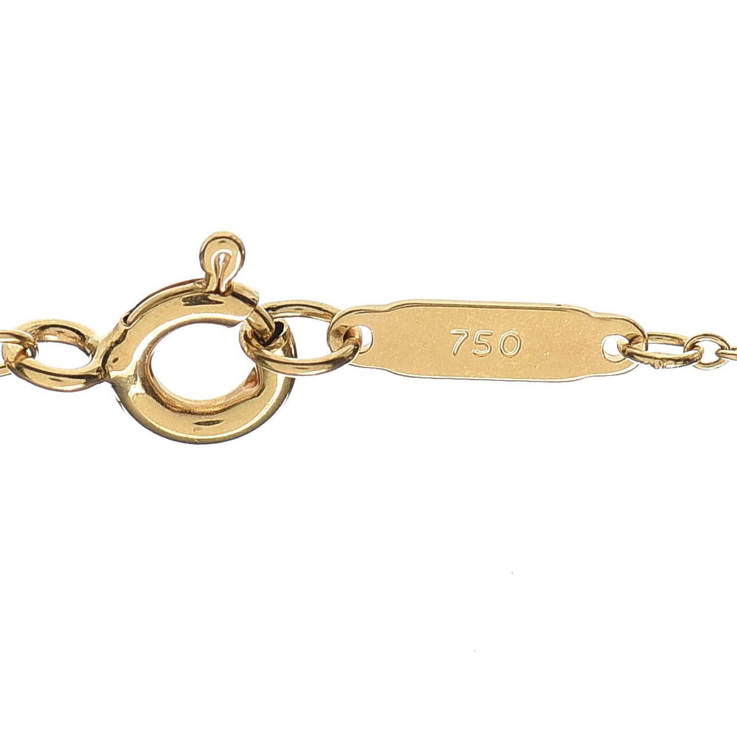 18K Yellow Gold Notes I Love You Heart Tag Pendant Necklace