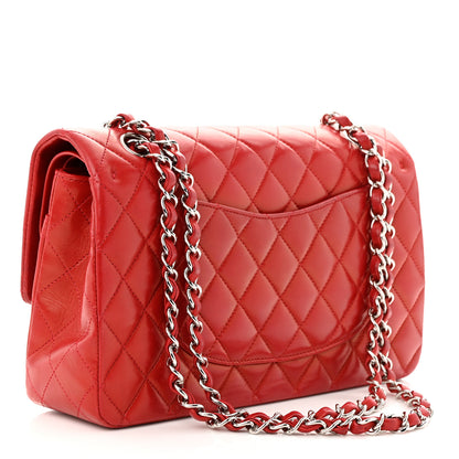 Chanel Lambskin Quilted Medium Double Flap Red 3 of 12