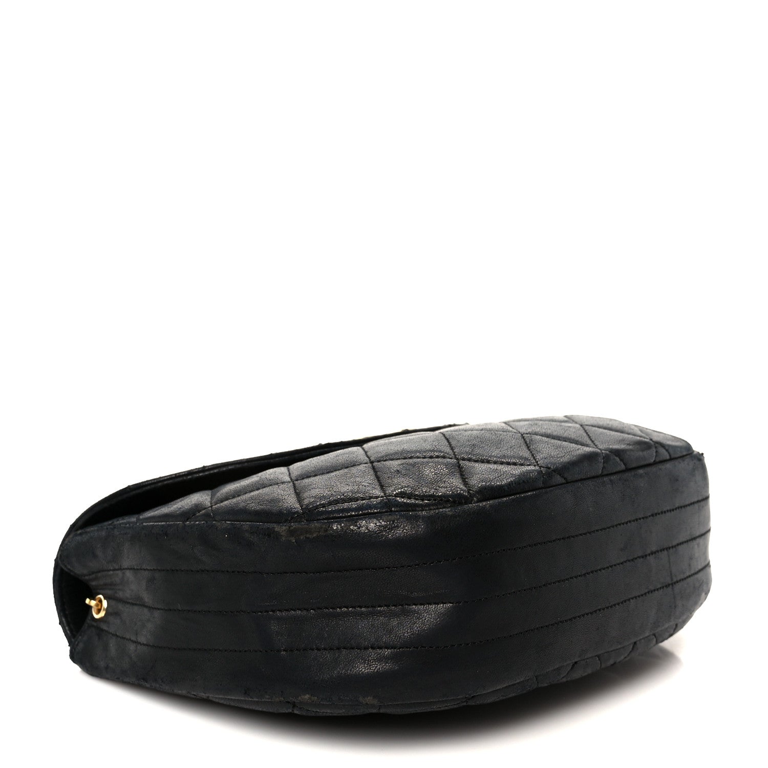 Chanel Lambskin Quilted Half Moon Flap Black 4 of 11