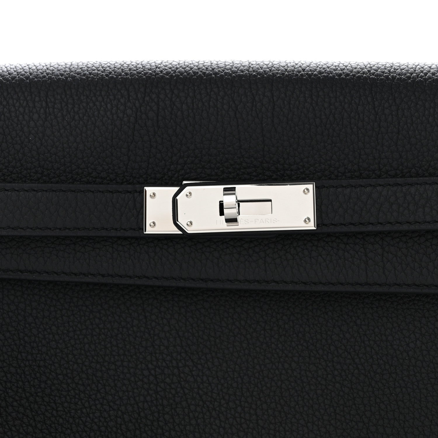 Hermes Togo Kelly Depeches 25 Pouch Black 7 of 10