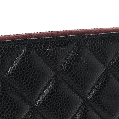 Chanel Caviar Quilted Large Cosmetic Case Black 10 of 10