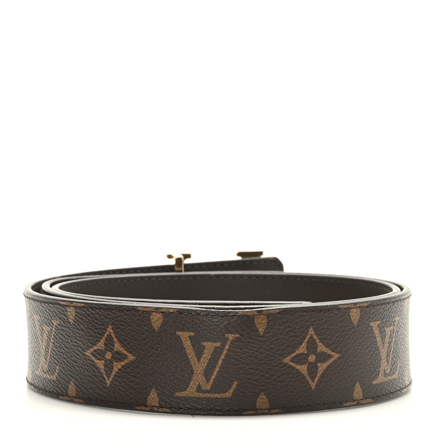 Louis Vuitton Monogram Calfskin 40mm LV Initiales Reversible Belt 100 40 2 of 7