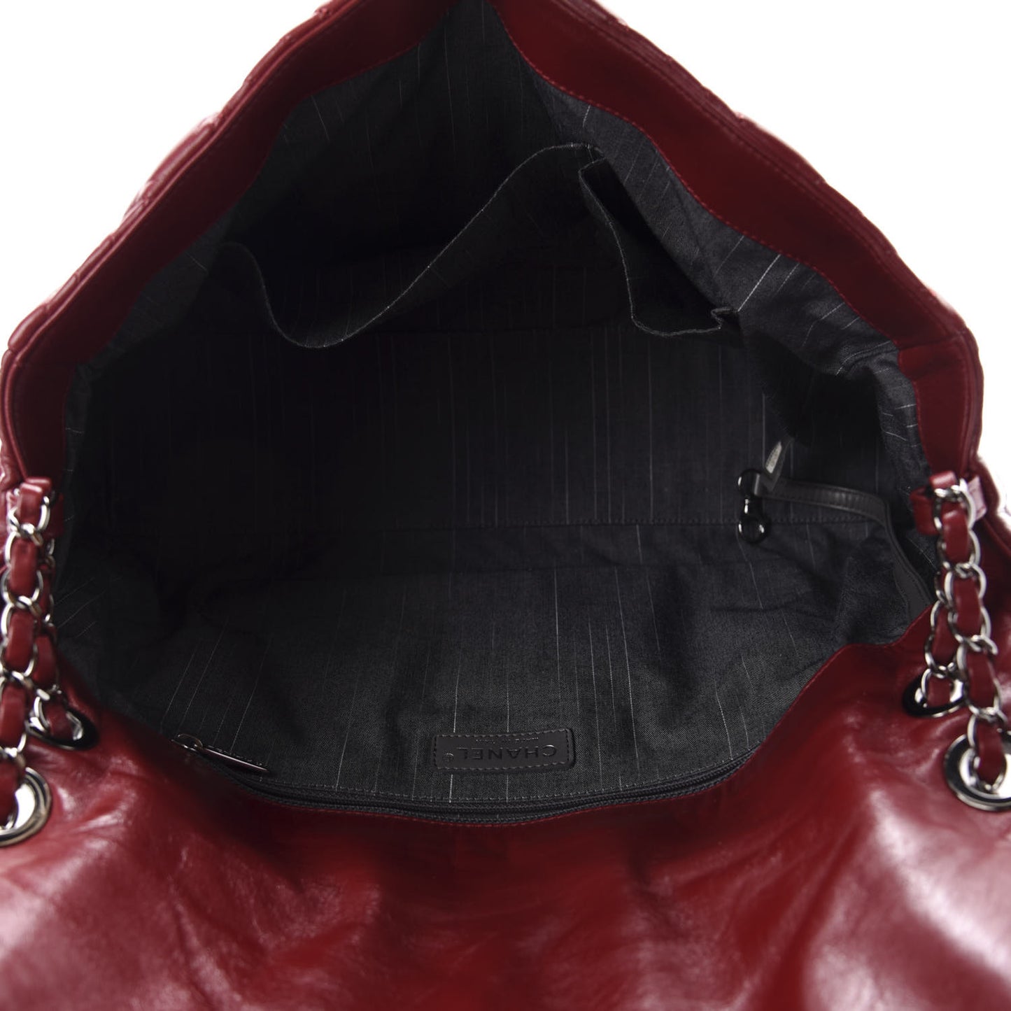 Lambskin In and Out Maxi Flap Red
