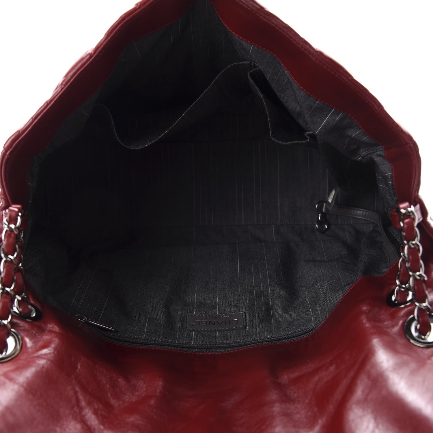 Chanel Lambskin In and Out Maxi Flap Red 5 of 10