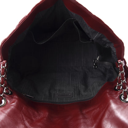 Chanel Lambskin In and Out Maxi Flap Red 5 of 10