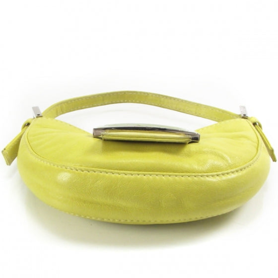 Lambskin Mini Baguette Yellow