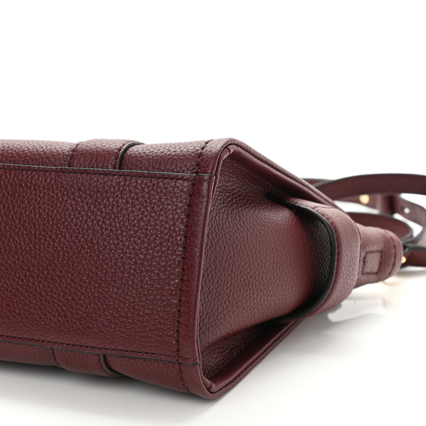 Grained Calfskin Small The Tote Bag Burgundy