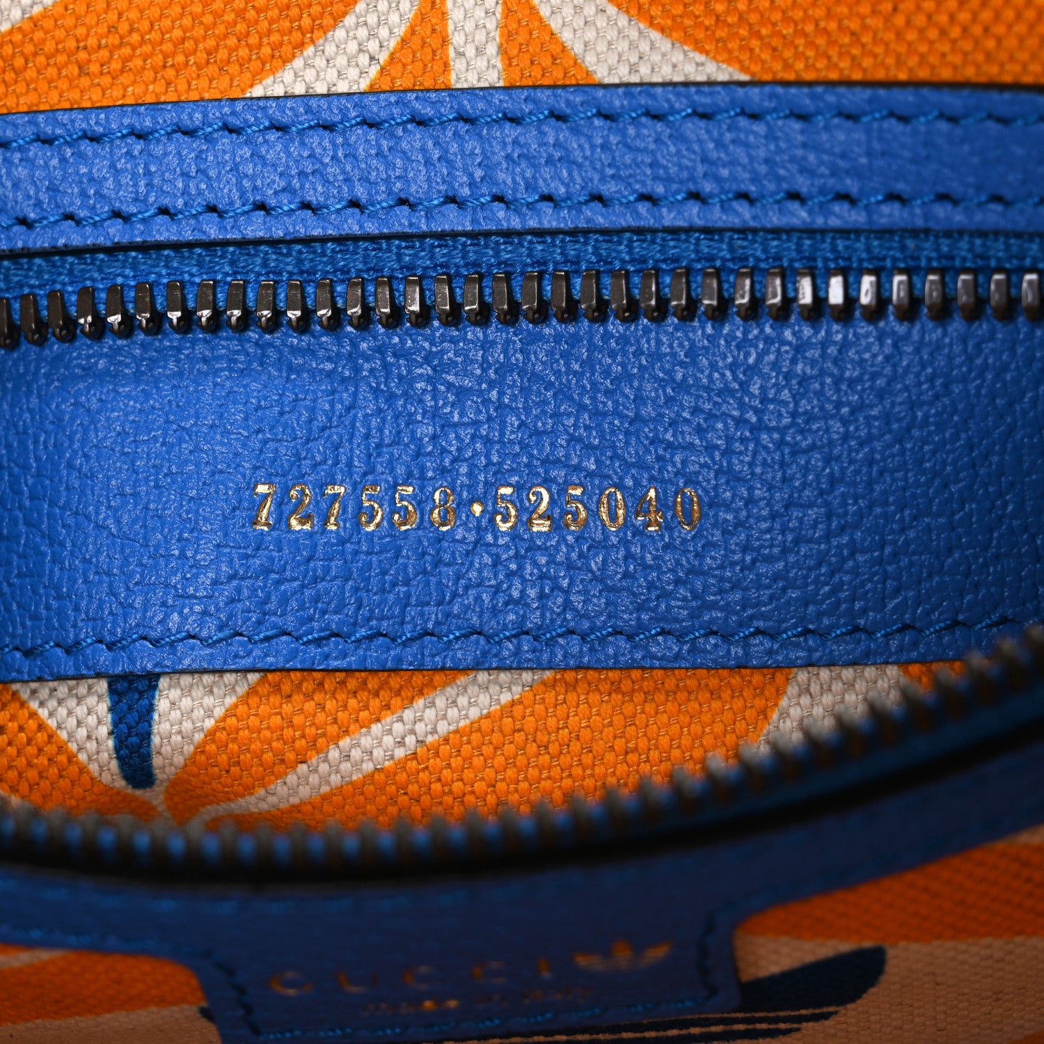 Gucci X ADIDAS Textured Dollar Calfskin Web Trefoil Logo Embossed