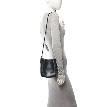 Bottega Veneta Nappa Maxi Intrecciato Small Cassette Bucket Bag Black 2 of 11