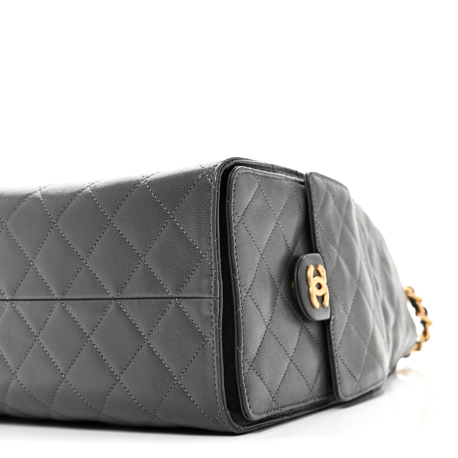Chanel Caviar Quilted Medium Chanel 25 Handbag Dark Grey 11 of 12