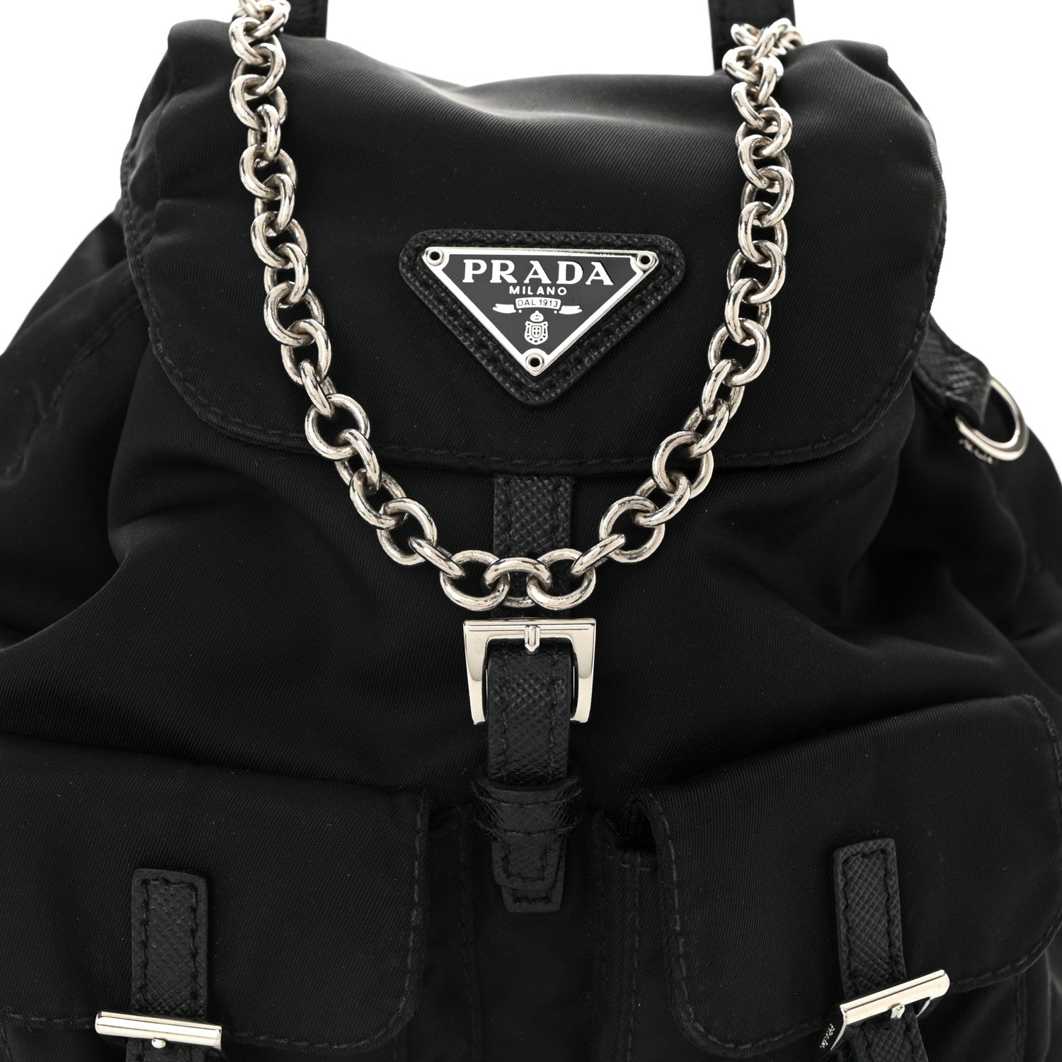 Prada Nylon Vela Mini Crossbody Backpack Black 9 of 11