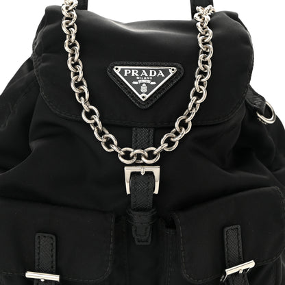 Prada Nylon Vela Mini Crossbody Backpack Black 9 of 11