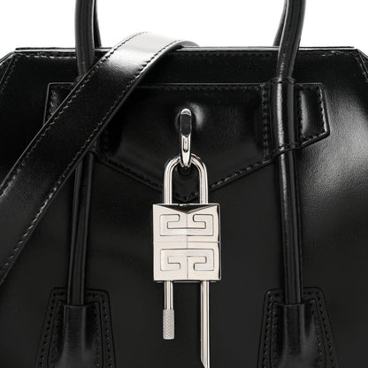 Givenchy Box Calfskin Mini Lock Antigona Shoulder Bag Black 8 of 10