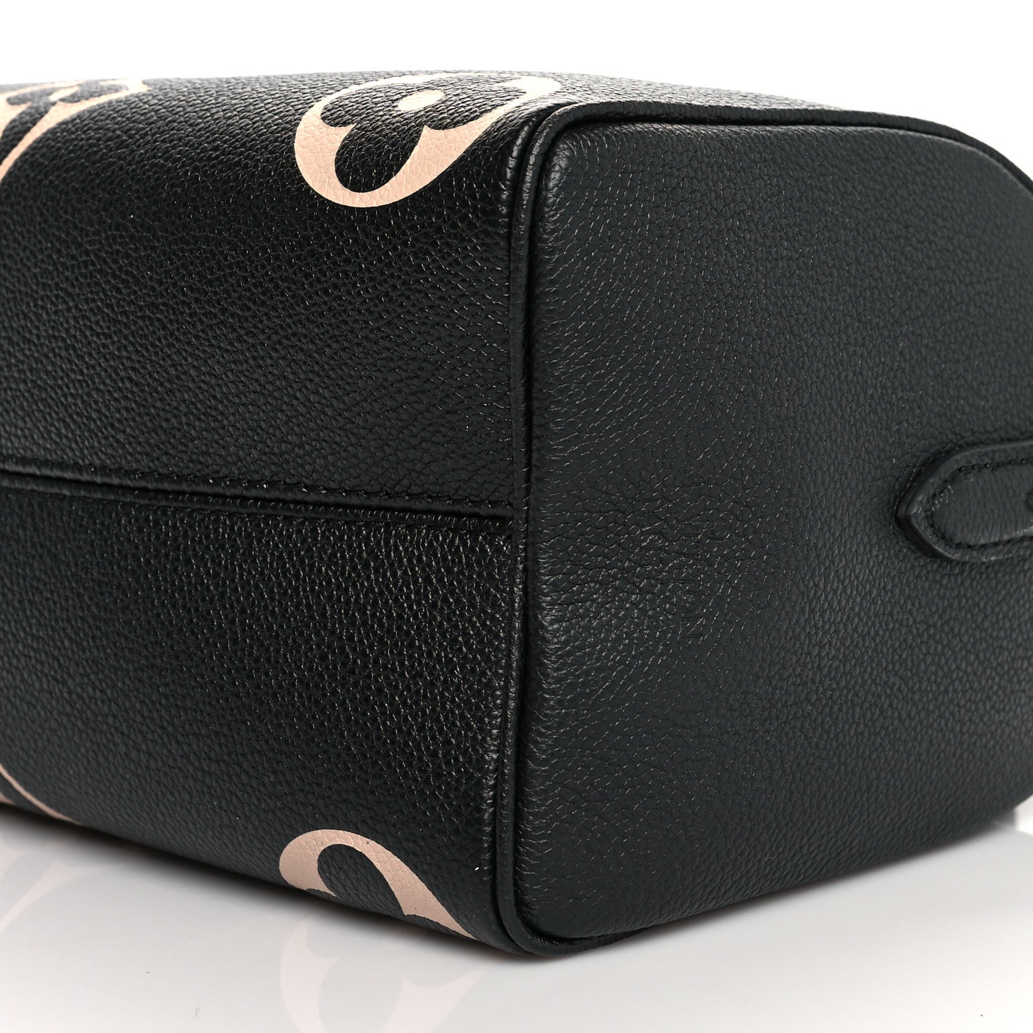 Louis Vuitton Empreinte Monogram Giant Speedy Bandouliere 25 Black Beige 10 of 11