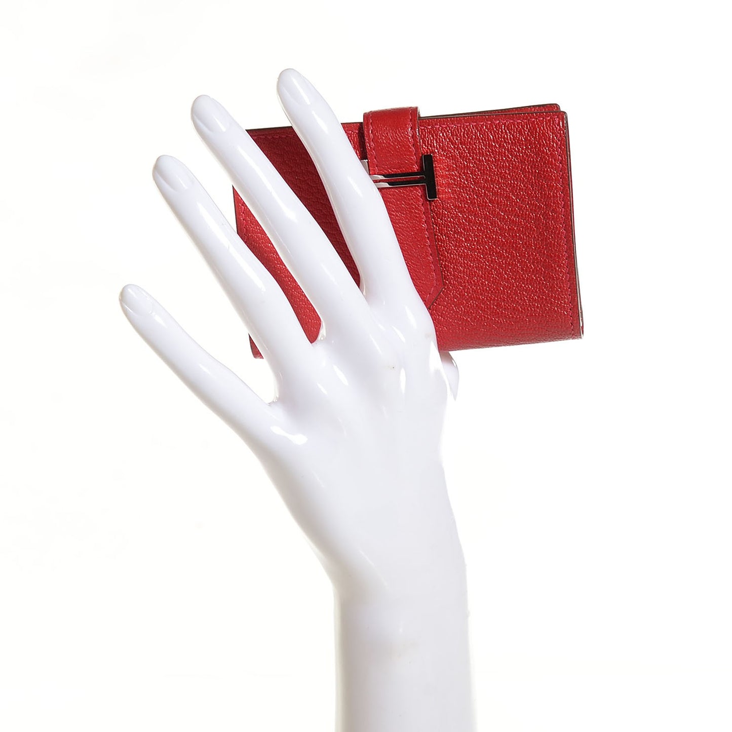 Chevre Mysore Mini Bearn Wallet Rouge Casaque