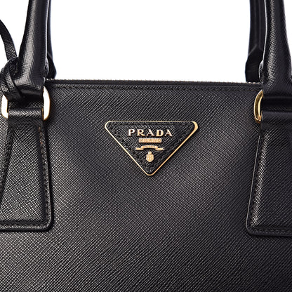 Prada Saffiano Large Galleria Double Zip Tote Black 10 of 10
