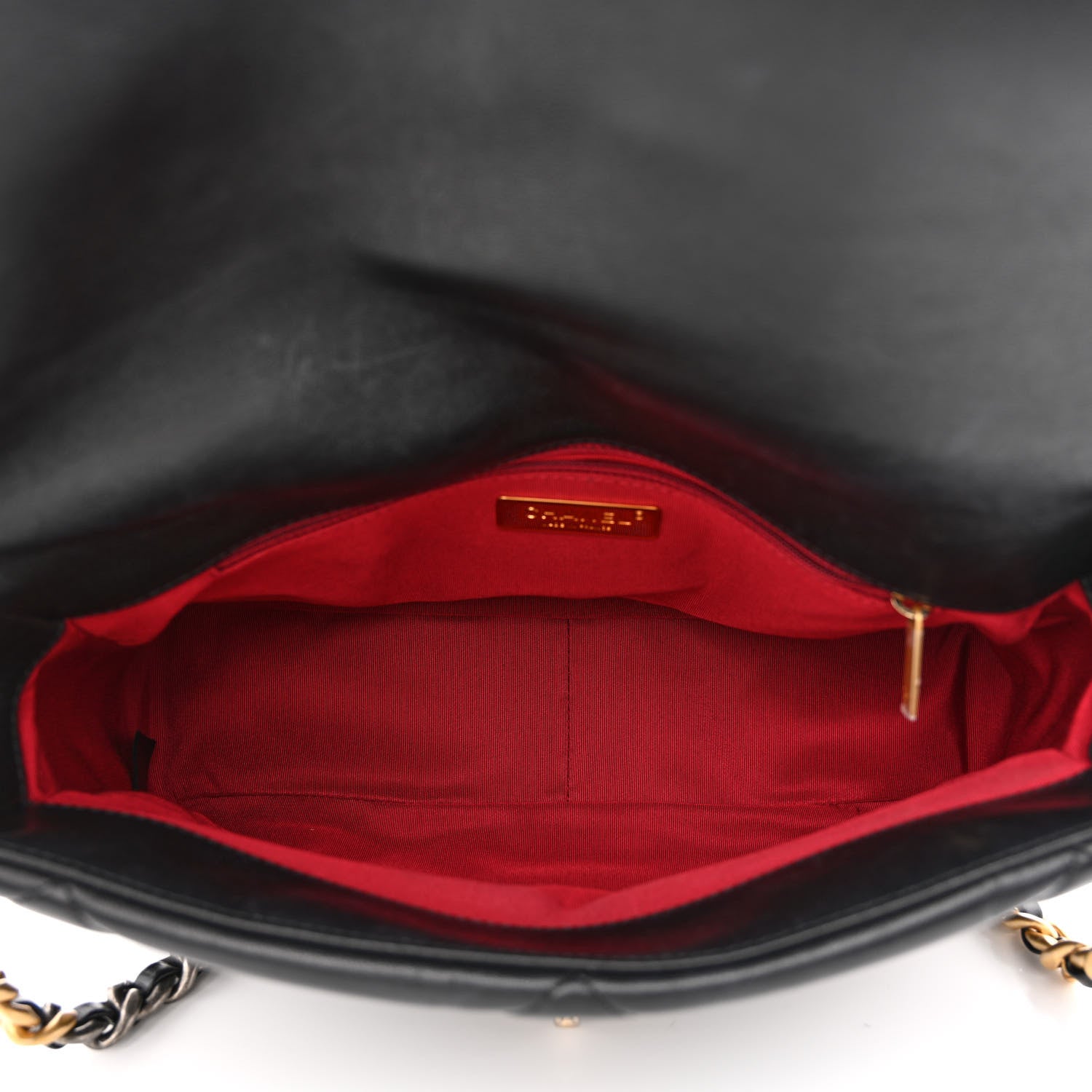 Chanel Goatskin Quilted Large Chanel 19 Flap Black 5 of 12