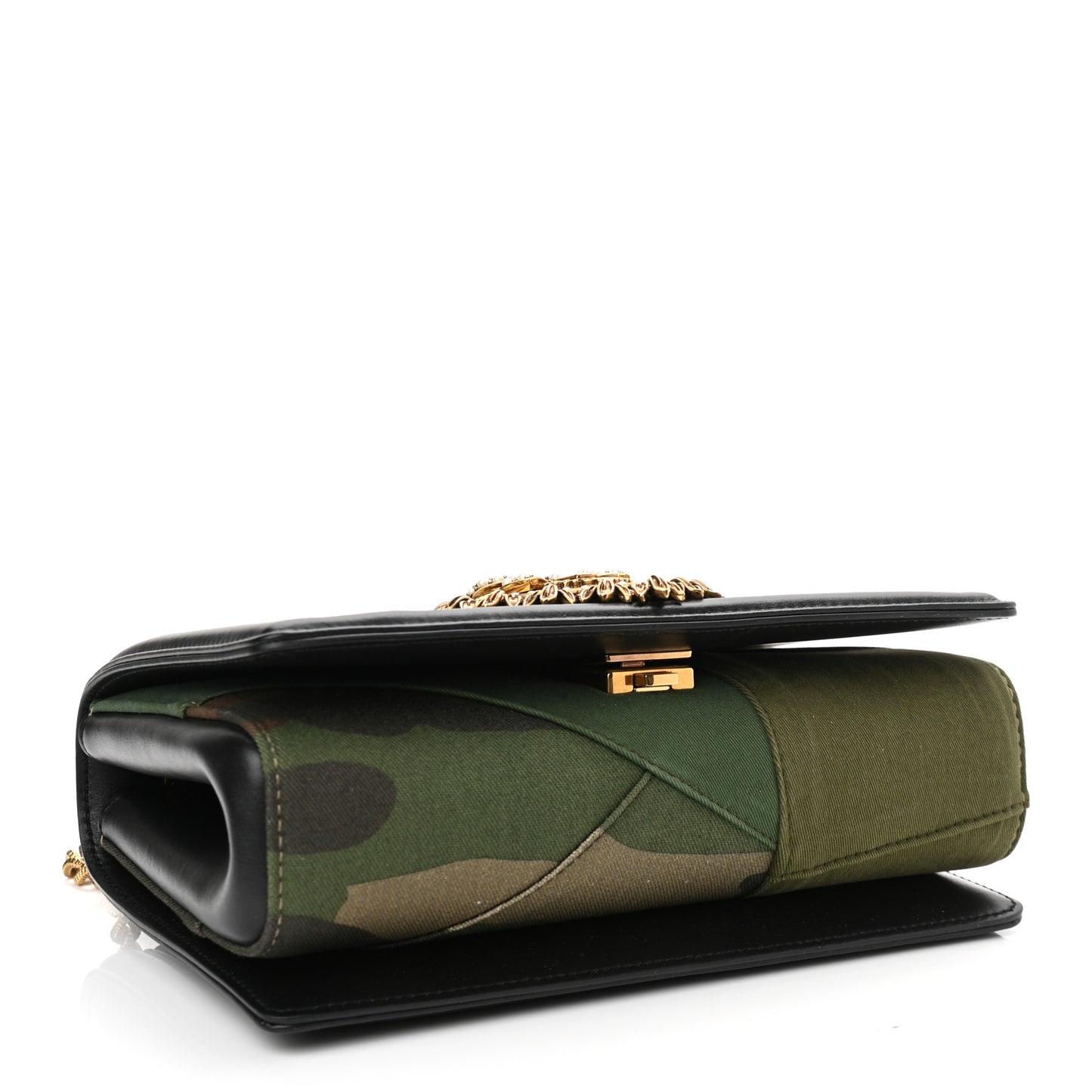 Calfskin Camouflage Pattern Medium Devotion Crossbody Bag