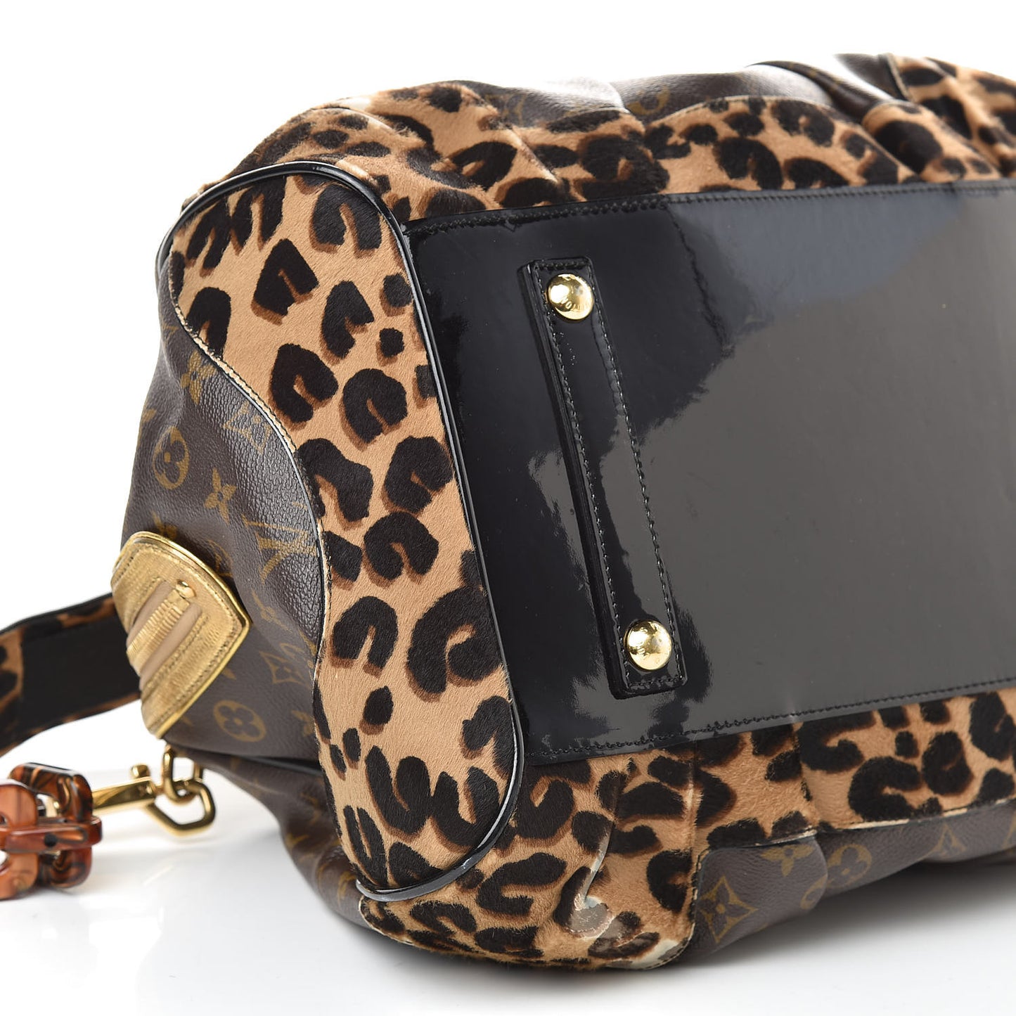 Monogram Leopard Stephen Bag