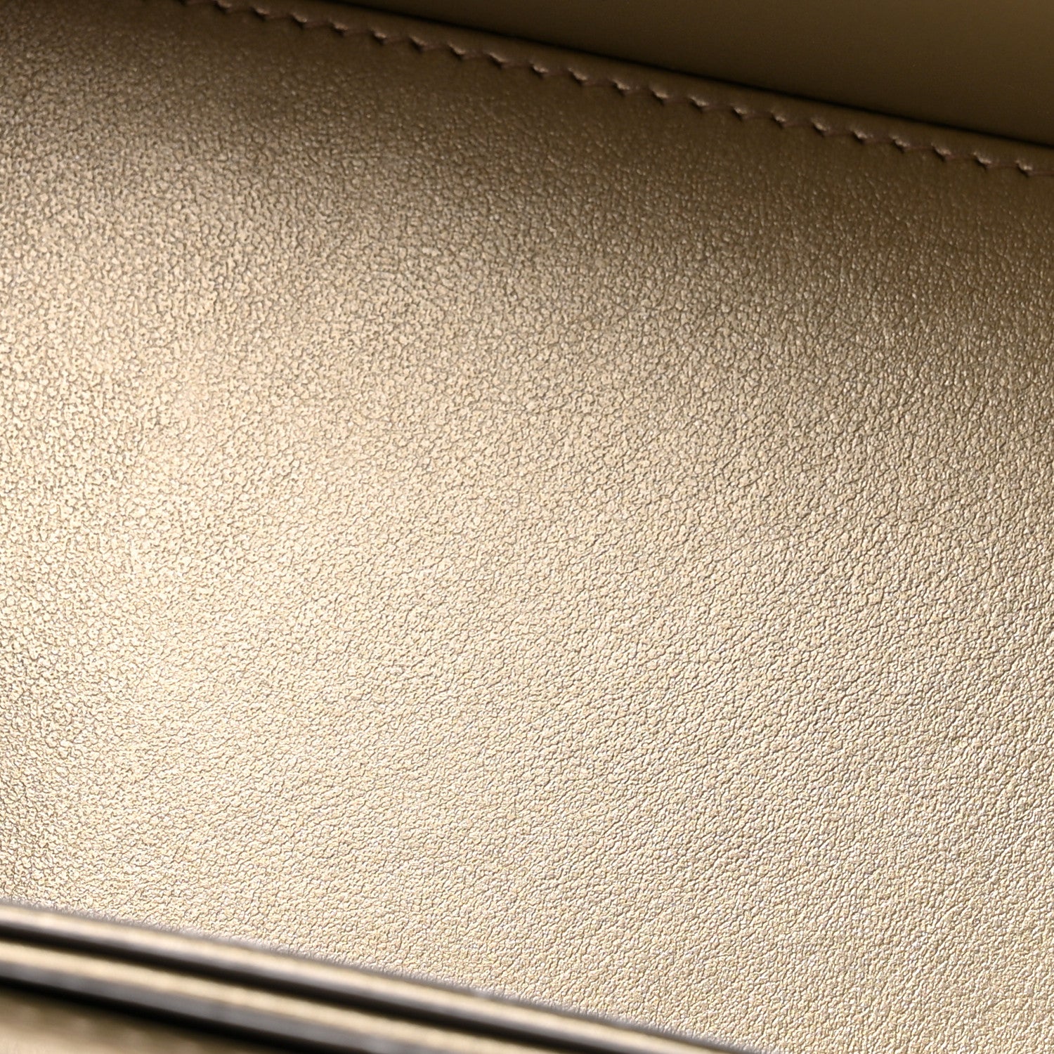Chanel Metallic Caviar Quilted Trendy Handle Vanity Gold 4 of 10
