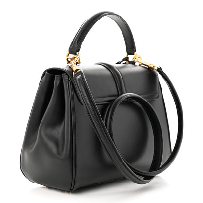 Celine Satinated Calfskin Small 16 Top Handle Bag Black 3 of 12