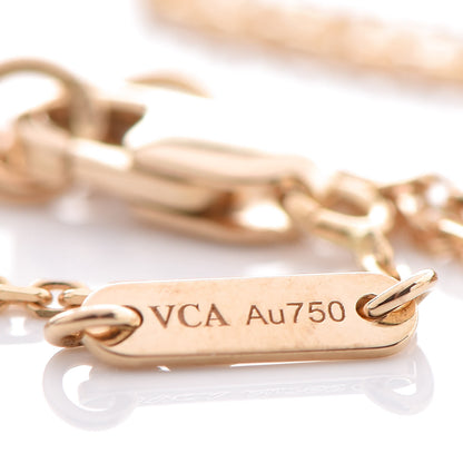 Van Cleef & Arpels 18K Yellow Gold Mother of Pearl Sweet Alhambra Bracelet 6 of 7