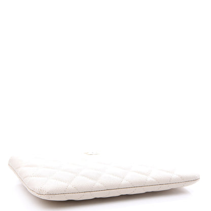 Chanel Caviar Quilted Cosmetic Case Light Beige 3 of 8