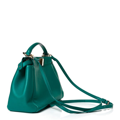 Fendi Nappa Mini Peekaboo Iconic Satchel Lago 2 of 9
