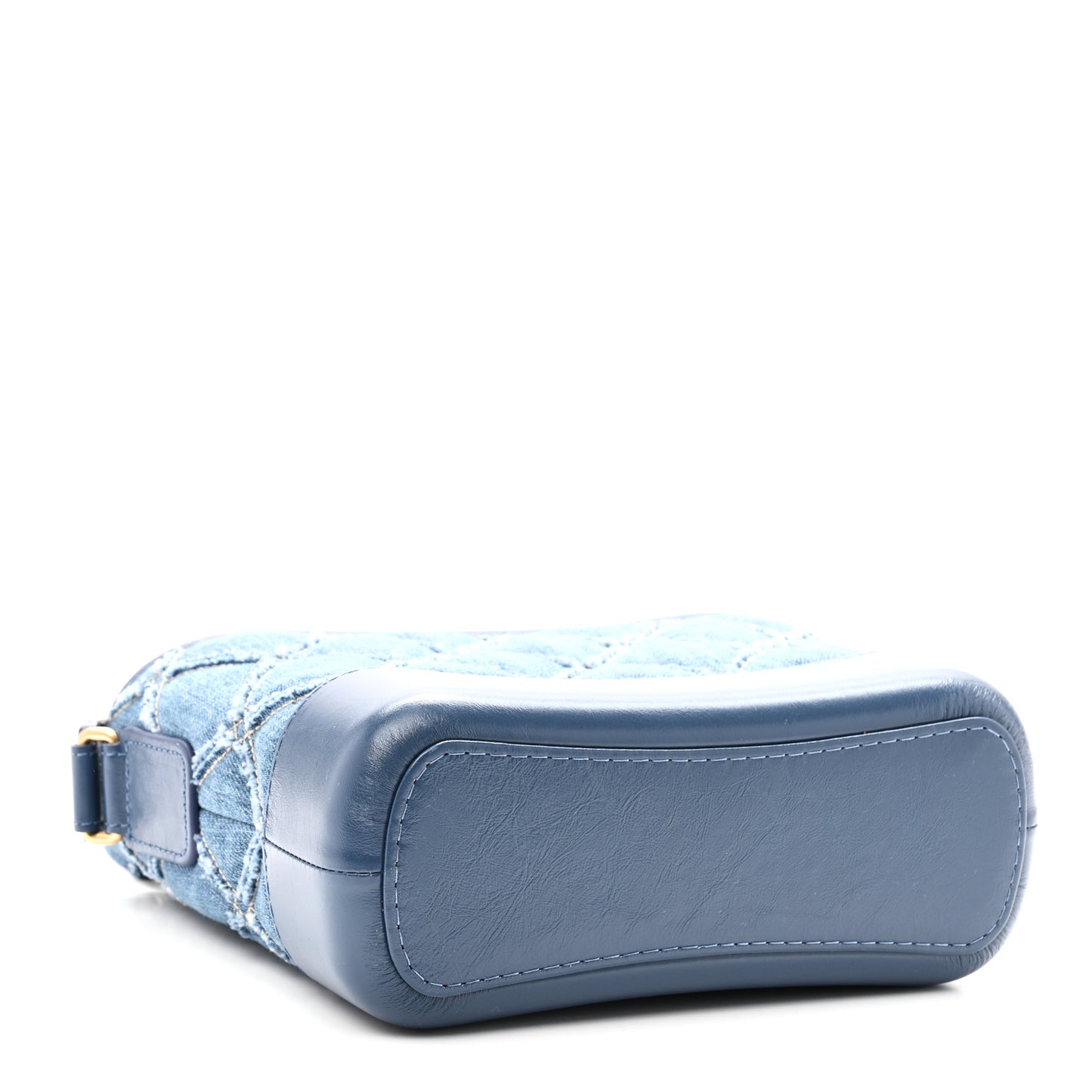 Denim Calfskin Small Gabrielle Hobo Blue