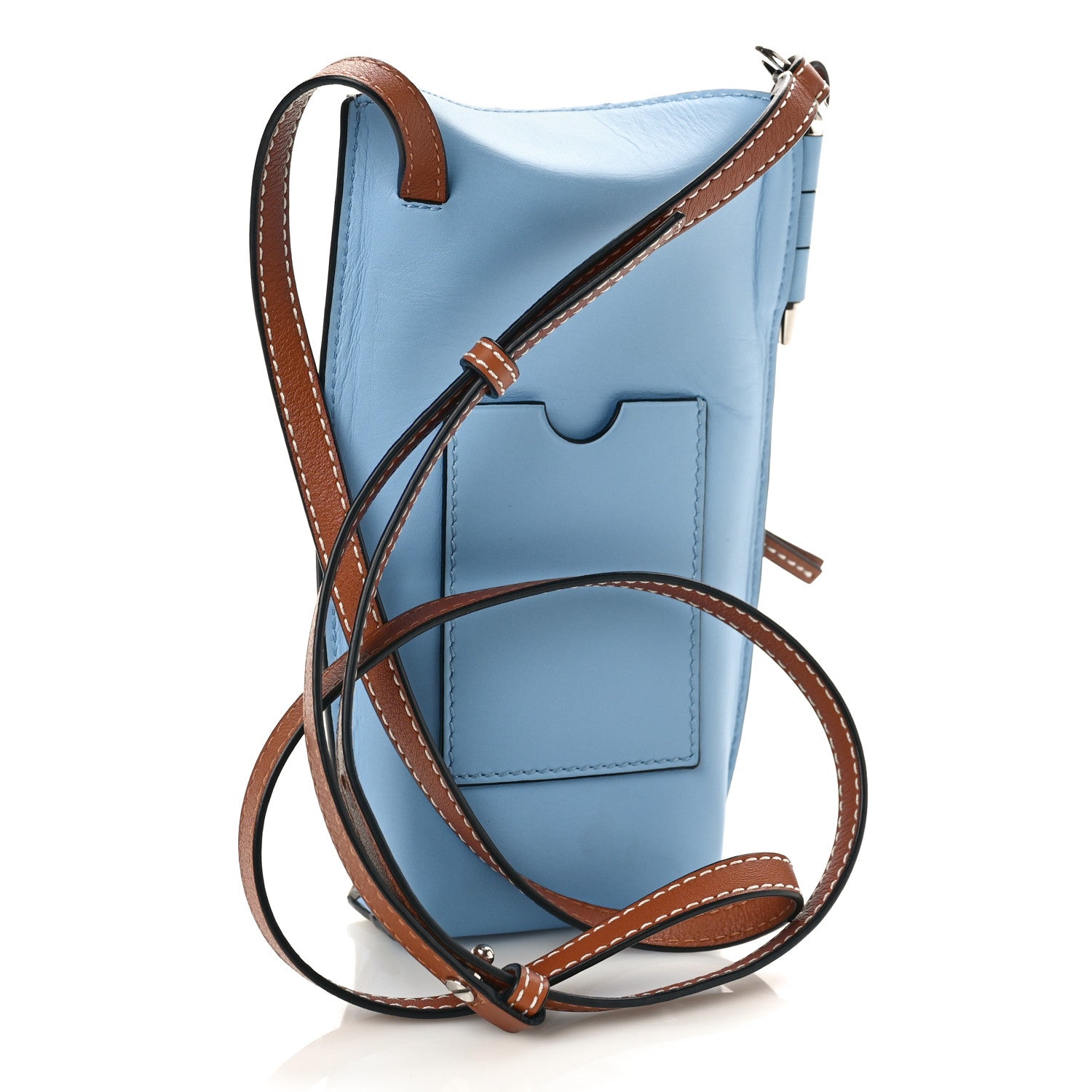 Loewe X MY NEIGHBOR TOTORO Calfskin Gate Pocket Blue Tan Multicolor 2 of 8