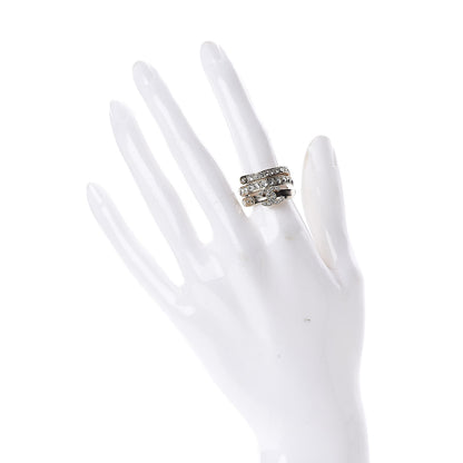 Chanel Crystal CC Ring 5 Gold 2 of 5